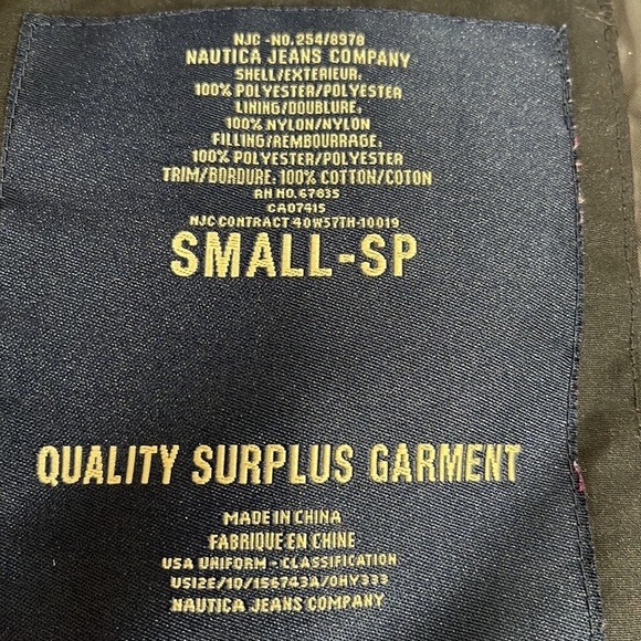 NAUTICAL Puffer Jacket Type N-3 Lots of Pockets Outside & Inside Size Small - Picture 6 of 11